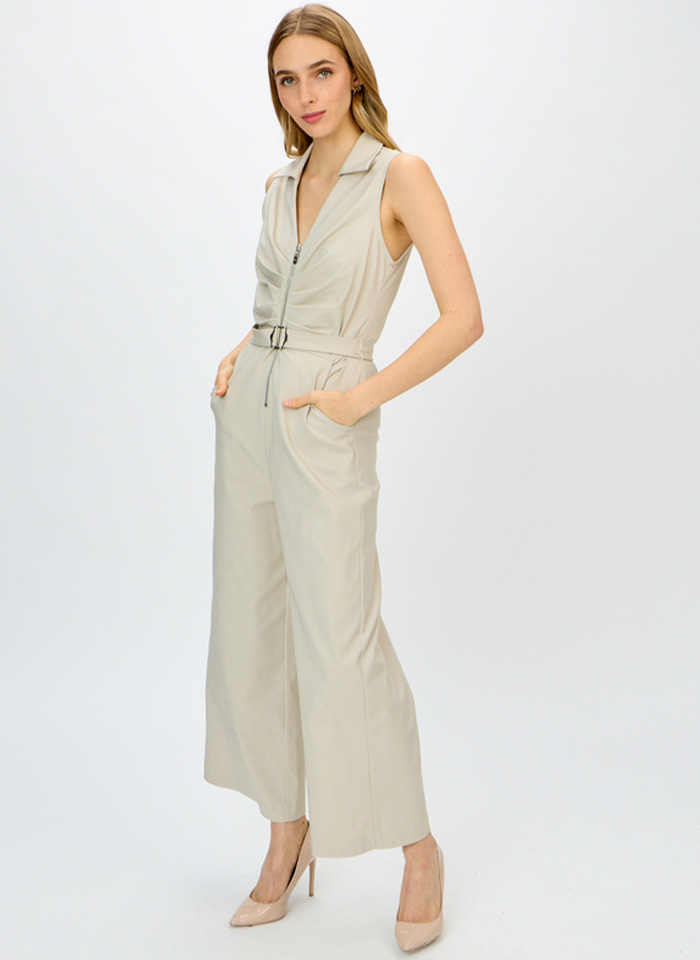 Joseph Ribkoff, Czarny kombinezon zapinany na zamek