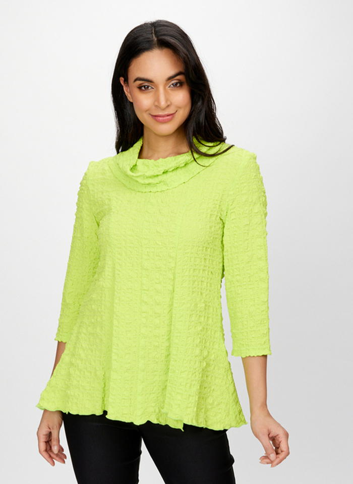 Joseph Ribkoff, Limonkowa bluzka z tkaniny strukturalnej.