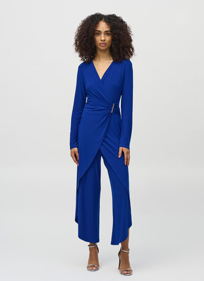 Joseph Ribkoff 244155 Elegancki kombinezon z zakładanym dekoltem