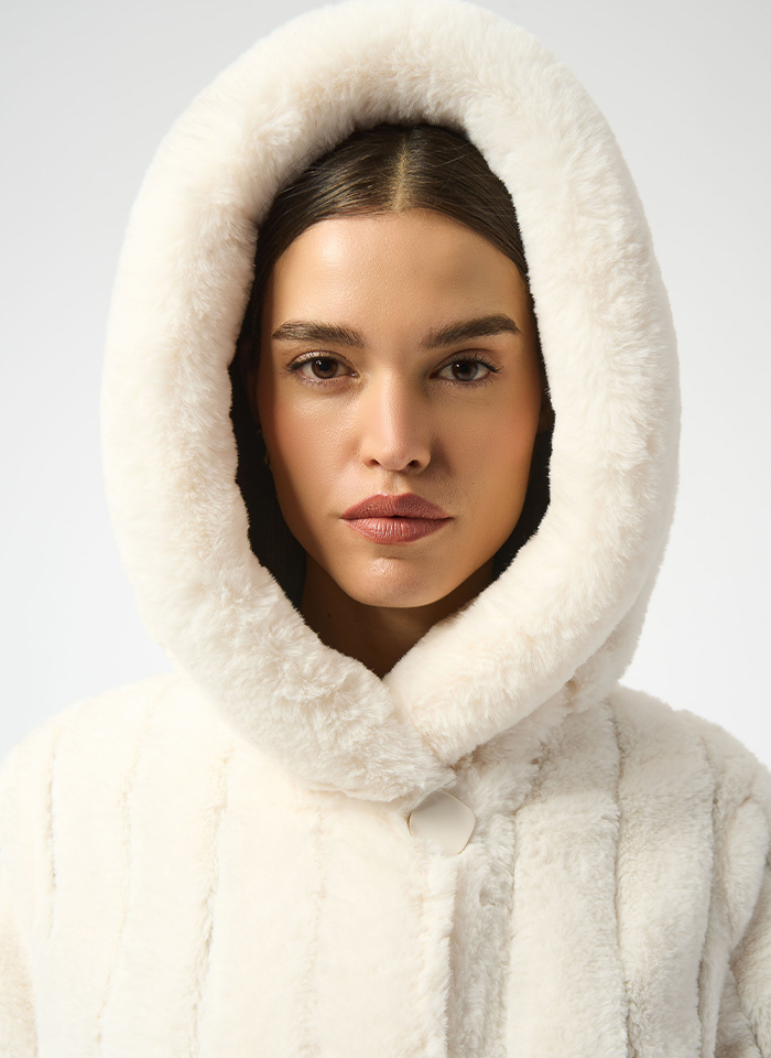 Joseph Ribkoff 253926 Kremowy dwustronny płaszcz