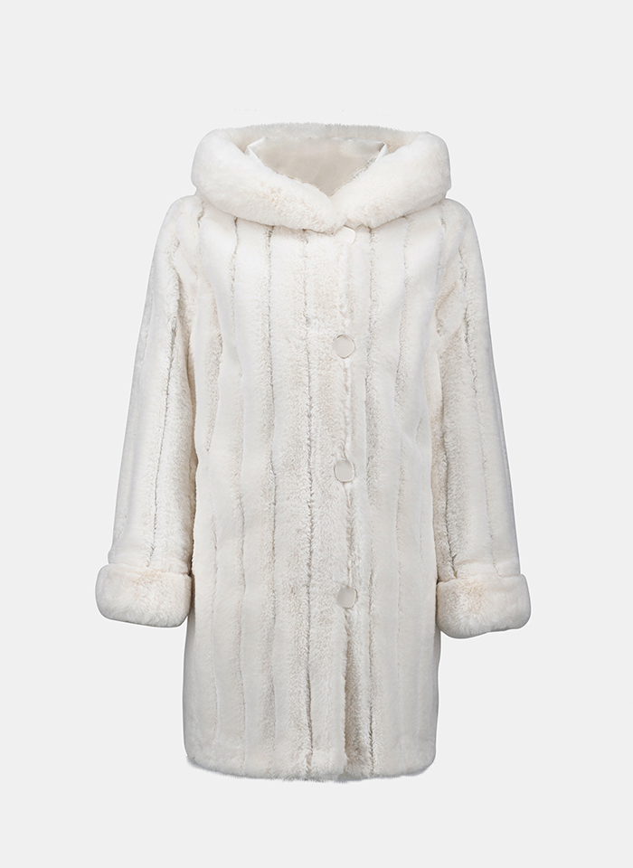 Joseph Ribkoff 253926 Kremowy dwustronny płaszcz