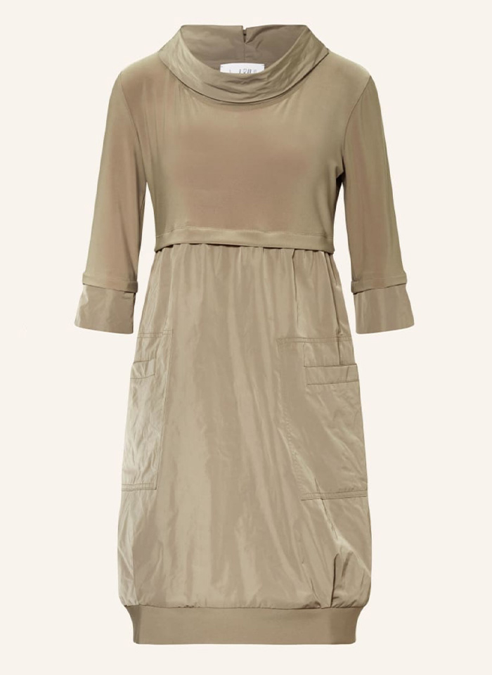 Joseph Ribkoff 173444 Sukienka o luźnym kroju z łączonych tkanin 3 kolory.