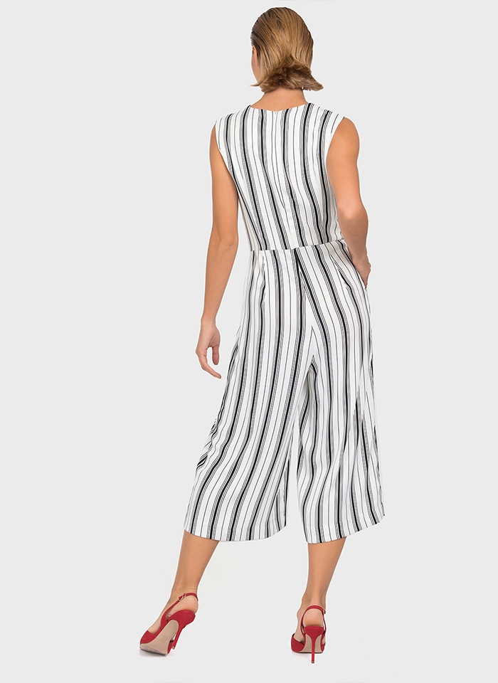 Joseph Ribkoff, Kombinezon w czarne pasy.