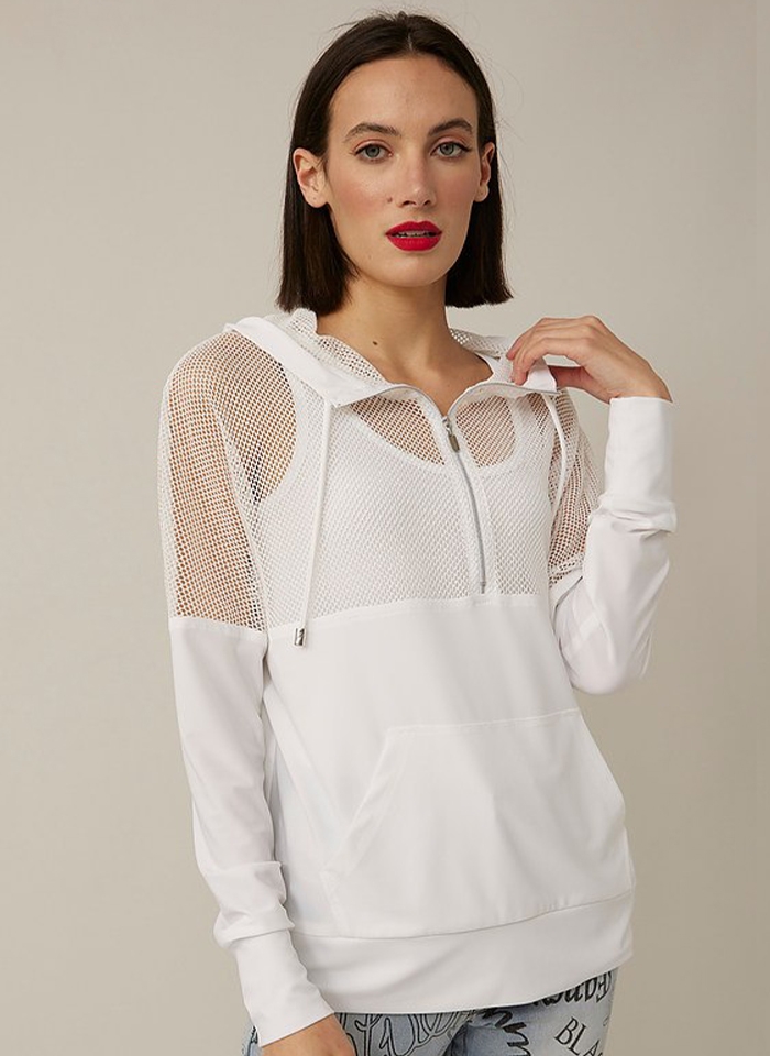 Joseph Ribkoff, Bluza kangurka z siateczką 2 kolory