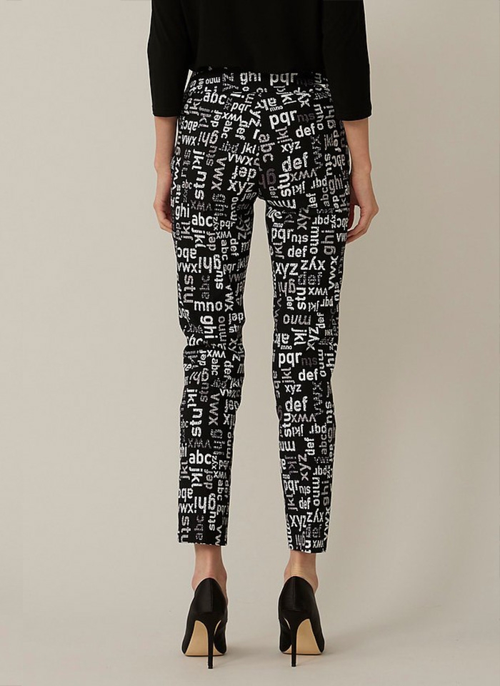 Joseph Ribkoff, Spodnie w biały wzór.