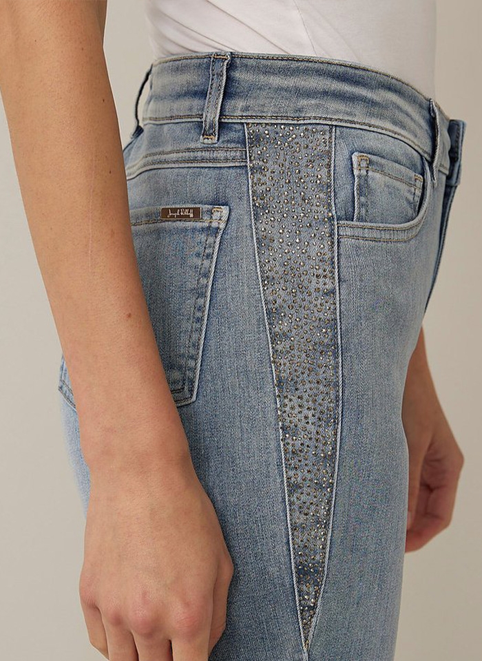 Joseph Ribkoff, Niebieskie dżinsy z ozdobnym strzępieniem