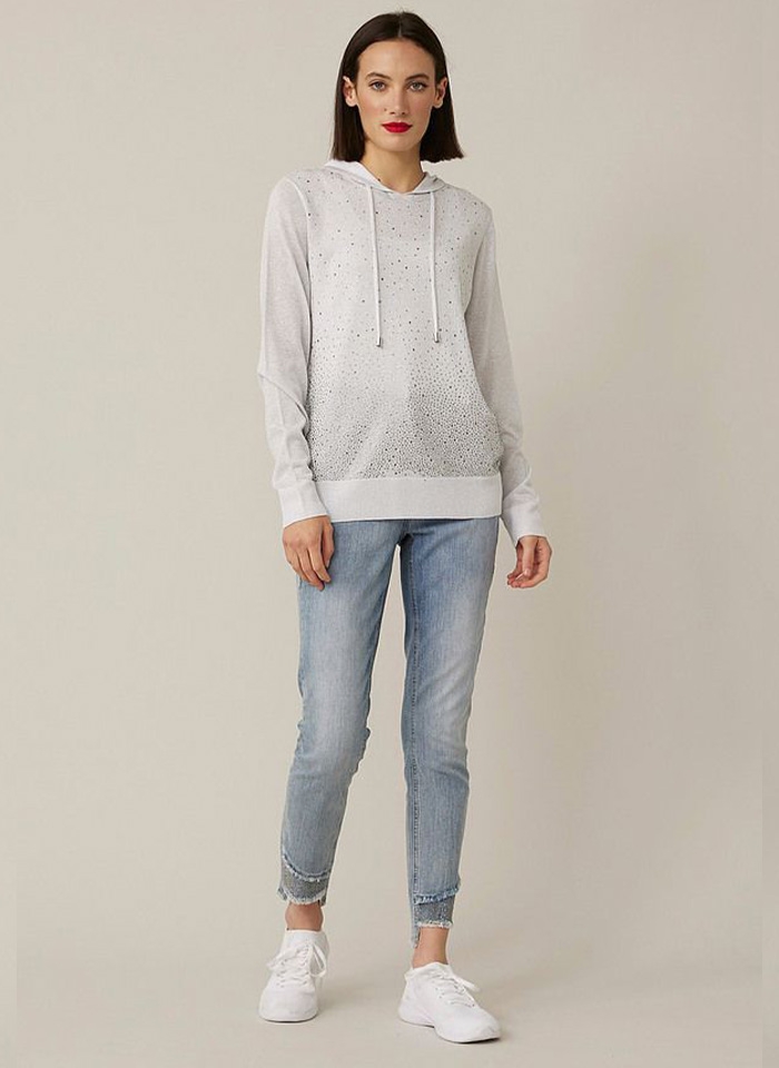 Joseph Ribkoff, Niebieskie dżinsy z ozdobnym strzępieniem