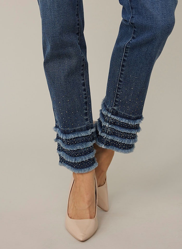 Joseph Ribkoff, Dżinsowe spodnie ze zdobieniem