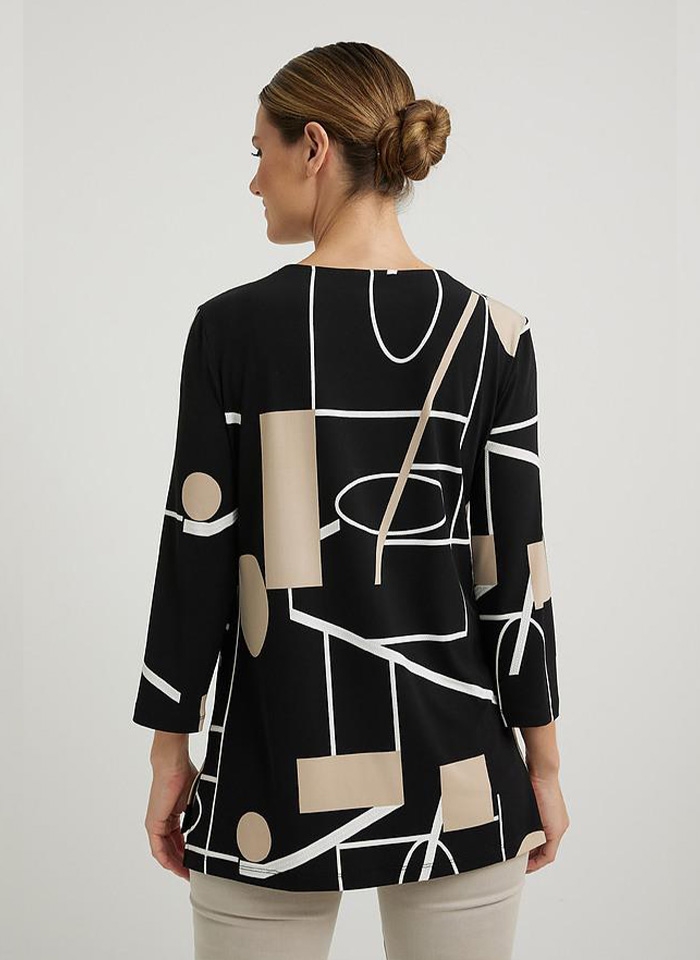 Joseph Ribkoff, Bluzka z geometrycznym wzorem.