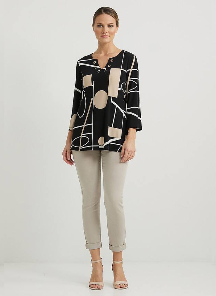 Joseph Ribkoff, Bluzka z geometrycznym wzorem.
