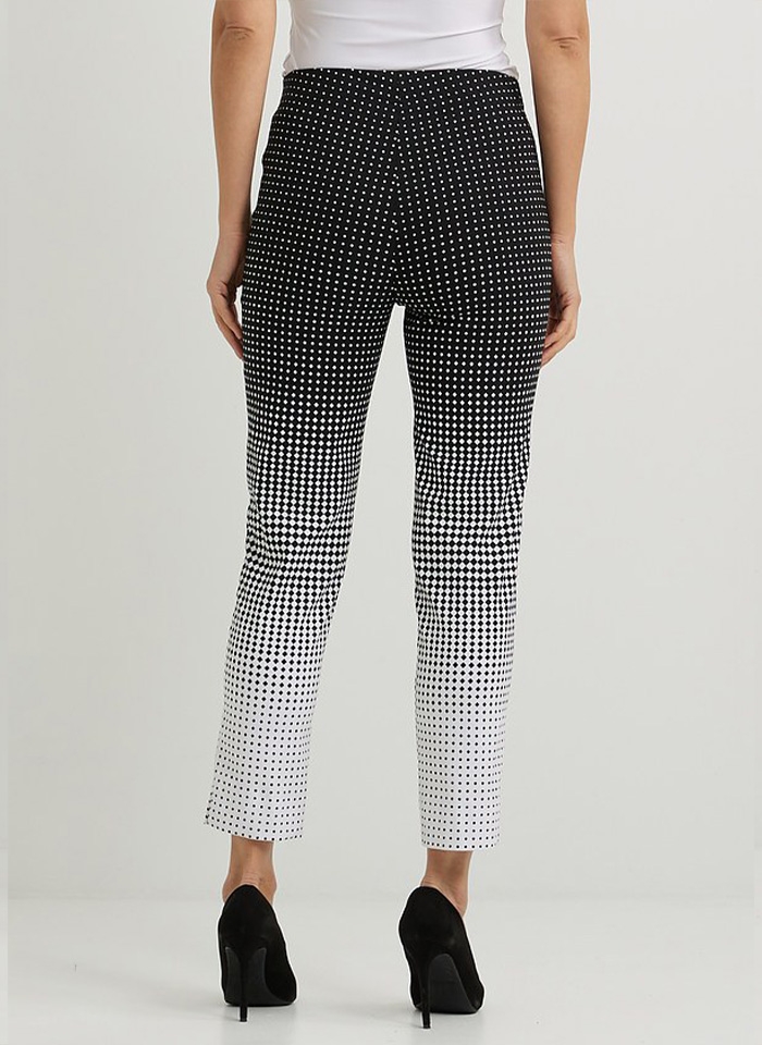Joseph Ribkoff. Czarno - białe spodnie.