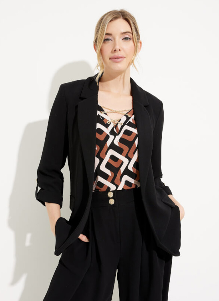 Joseph Ribkoff, Czarna marynarka w stylu biznes.