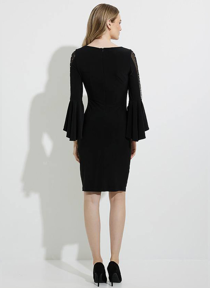 Joseph Ribkoff, Wieczorowa sukienka z efektownym rękawem 2 kolory