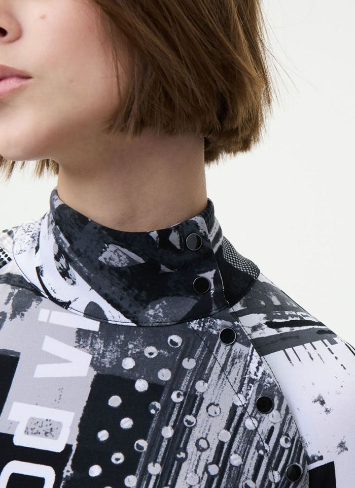 Joseph Ribkoff 224225 Sukienka w casualowym stylu w graficzny wzór.