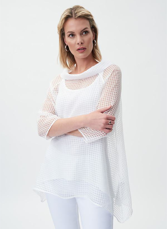 Joseph Ribkoff, Biała bluzka - top w komplecie.