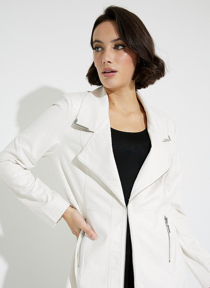 Joseph Ribkoff, Długi żakiet w kolorze ecru.