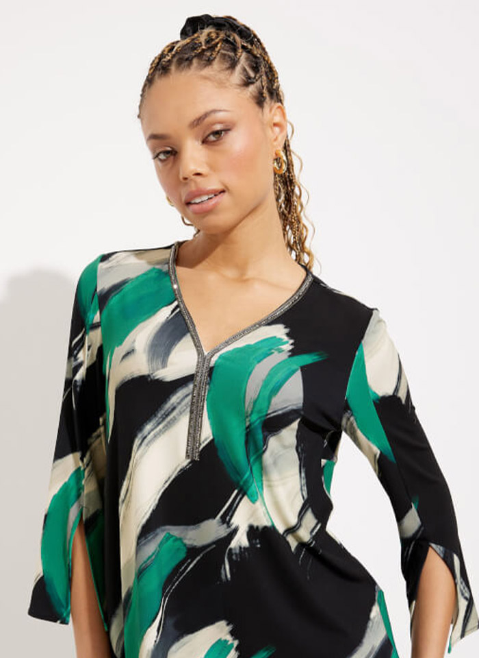 Joseph Ribkoff, Sportowa bluza z łączonych tkanin.