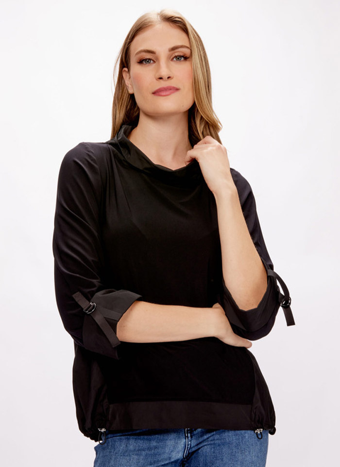 Joseph Ribkoff, Sportowa bluza z łączonych tkanin.