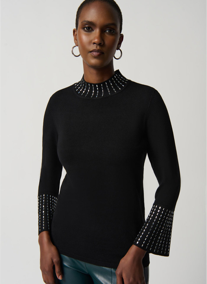 Joseph Ribkoff, Dzianinowa bluzka z półgolfem 2 kolory.