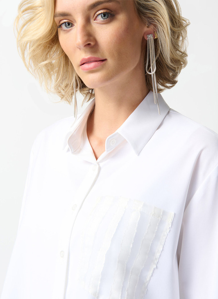 Joseph Ribkoff, Biała koszula oversize