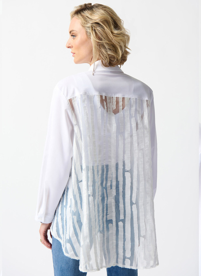 Joseph Ribkoff, Biała koszula oversize