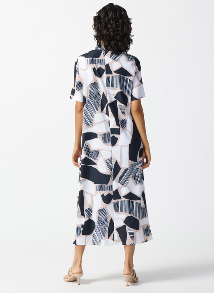 Joseph Ribkoff, Koszulowa sukienka o długości midi.