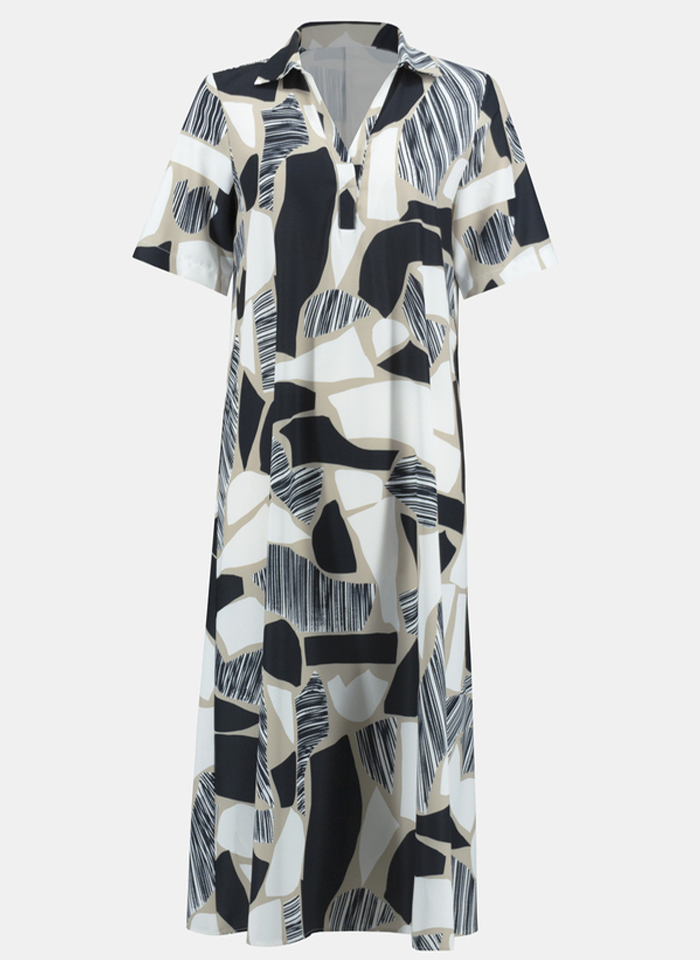 Joseph Ribkoff, Koszulowa sukienka o długości midi.
