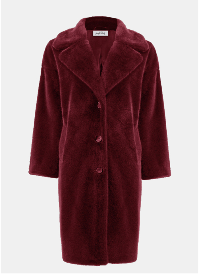 Joseph Ribkoff 243902 Sztuczne futerko z wykładanym kołnierzem 3 kolory