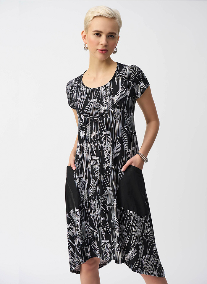 Joseph Ribkoff 251140 Sportowa sukienka z kieszeniami