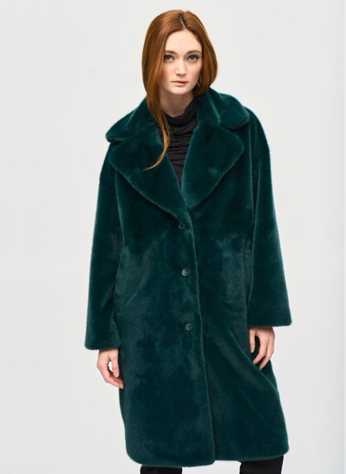 Joseph Ribkoff 243902 Sztuczne futerko z wykładanym kołnierzem 3 kolory